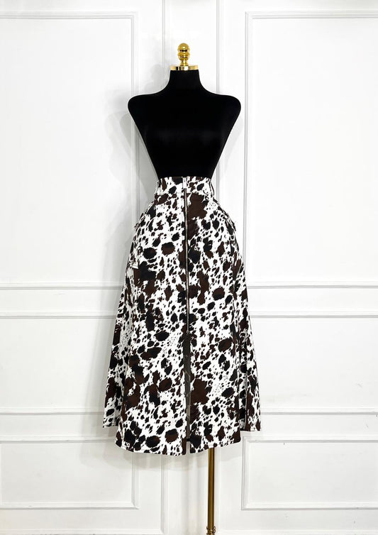 Falda cow print