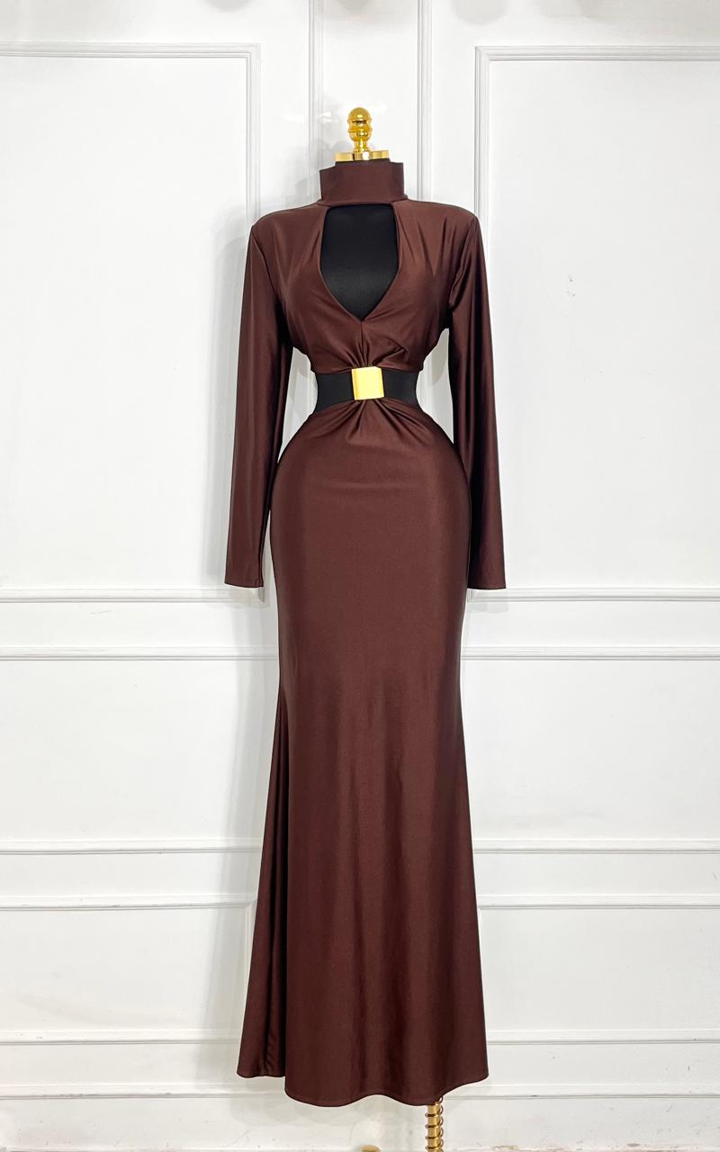 Vestido chocolate