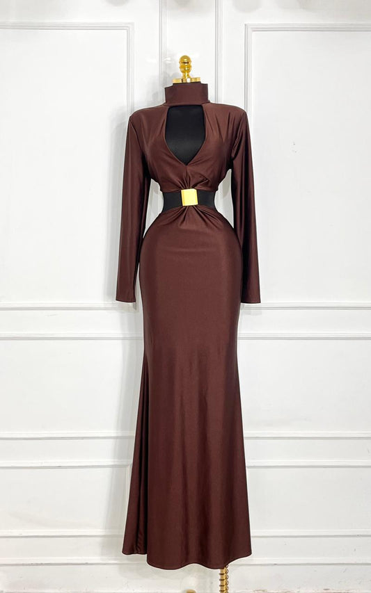 Vestido chocolate