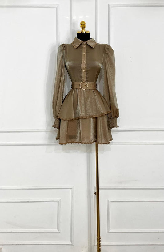 Vestido bronce
