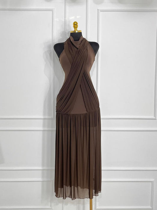 Vestido cafe